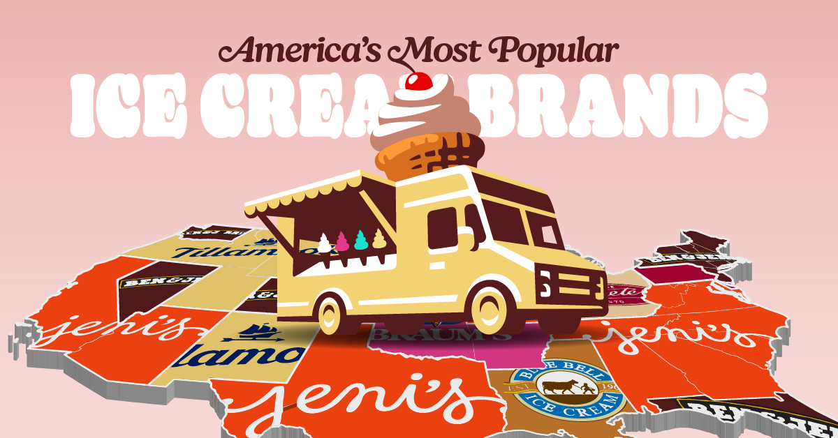 Mapped: America’s Most Popular Ice Cream Brands