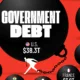 cropped chart of countries with the most government debt in 2025.