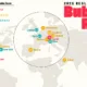 This infographic shows the cities with the highest real estate bubble risk in 2025, with Miami and Tokyo topping the list.