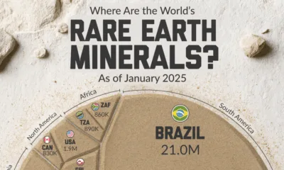 Voronoi graphic visualizing the world’s rare earth reserves.