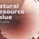 Chart showing natural resources per capita.