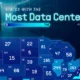 Map showing U.S. states with the most data centers in 2025.
