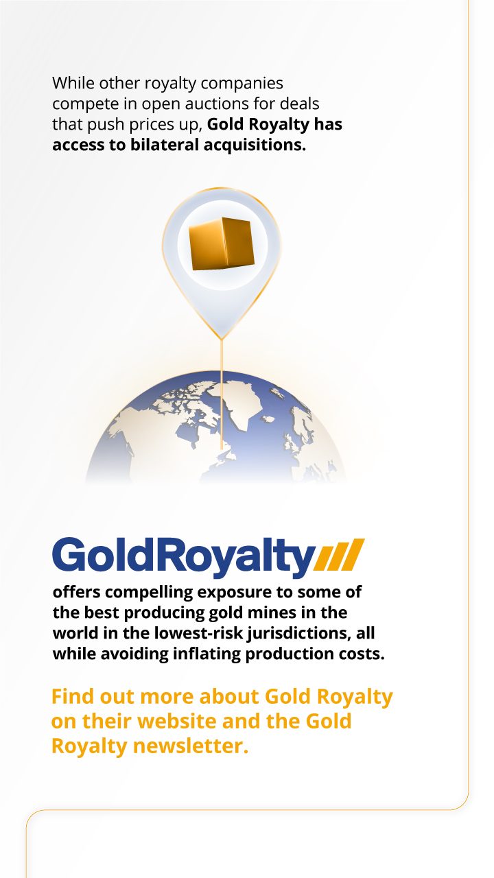 Gold Royalty Corp offers inflation-resistant gold exposure with a portfolio of low-risk assets across the Americas